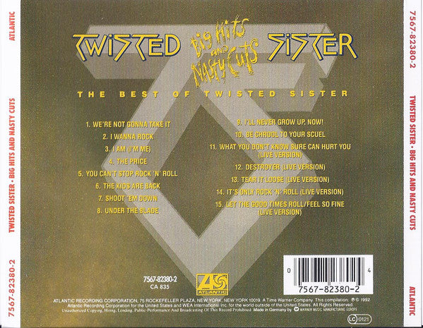 Twisted Sister : Big Hits And Nasty Cuts - The Best Of Twisted Sister (CD, Comp, RE, RM)