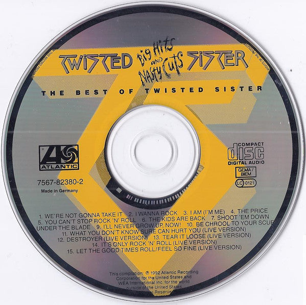 Twisted Sister : Big Hits And Nasty Cuts - The Best Of Twisted Sister (CD, Comp, RE, RM)