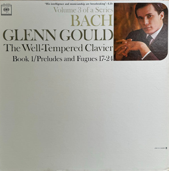 Johann Sebastian Bach, Glenn Gould : The Well-Tempered Clavier, Book 1/ Preludes And Fugues 17-24 (LP, Mono)