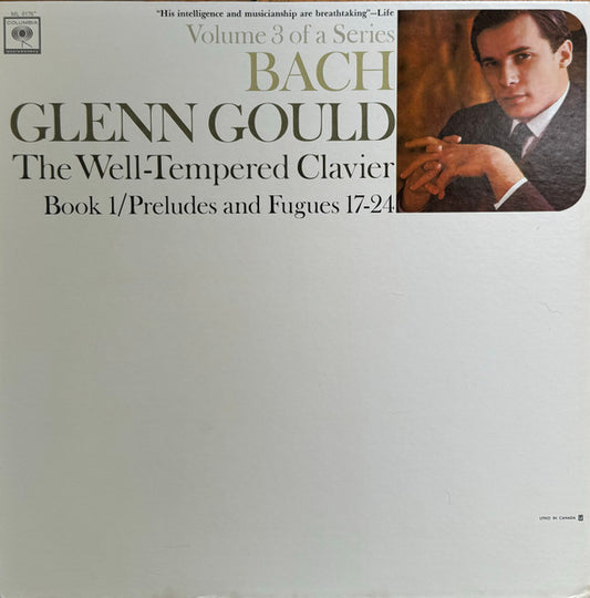 Johann Sebastian Bach, Glenn Gould : The Well-Tempered Clavier, Book 1/ Preludes And Fugues 17-24 (LP, Mono)