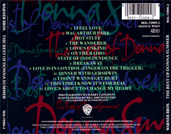 Donna Summer : The Best Of Donna Summer (CD, Comp, RE)