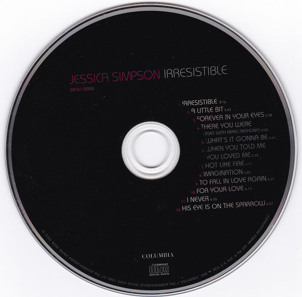 Jessica Simpson : Irresistible (CD, Album)
