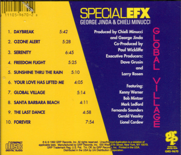 Special EFX : Global Village (CD, Album)