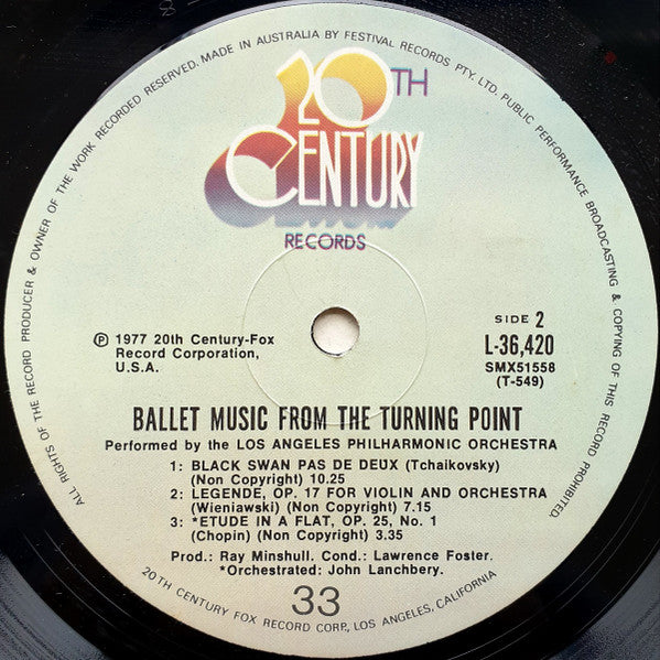 Los Angeles Philharmonic Orchestra : Ballet Music From The Turning Point (LP)