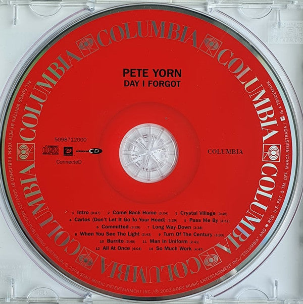 Pete Yorn : Day I Forgot (CD, Album)