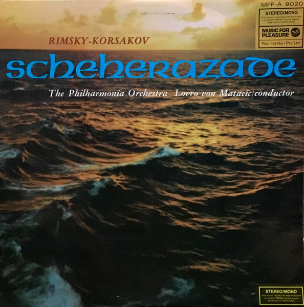 Nikolai Rimsky-Korsakov, Lovro Von Matacic, Philharmonia Orchestra : Scheherazade (LP)