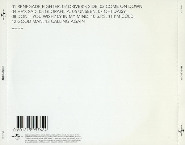 Zed (2) : Silencer (CD, Album)