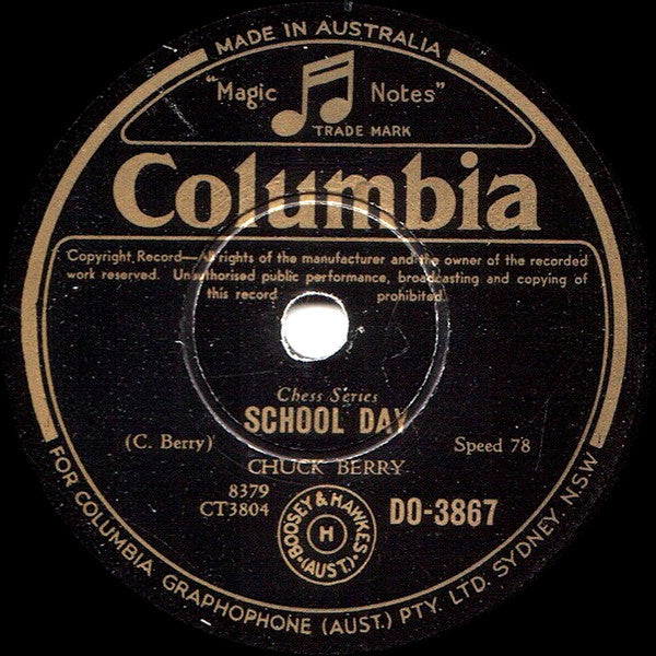 Chuck Berry : School Day / Deep Feeling (Shellac, 10")