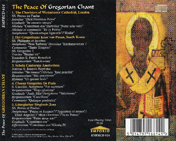 Various : The Peace Of Gregorian Chant (CD, Comp)
