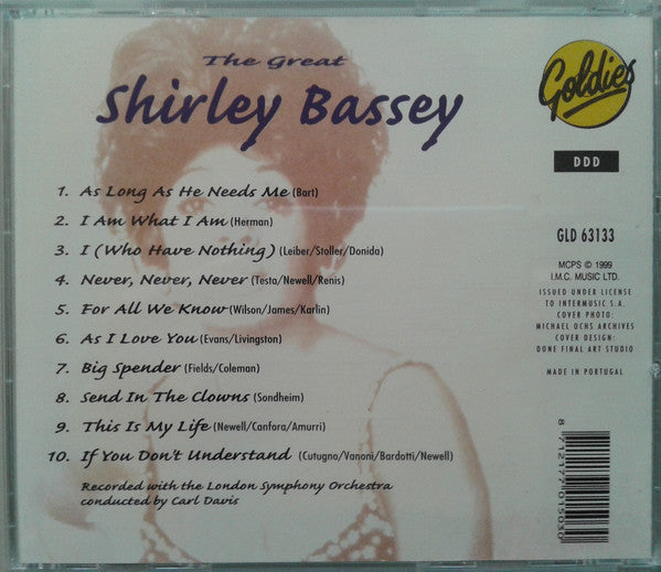 Shirley Bassey : The Great Shirley Bassey  (CD, Comp)