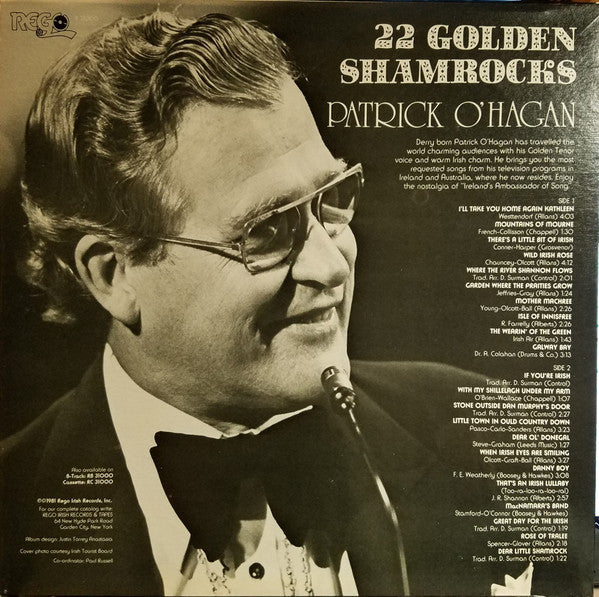 Patrick O'Hagan : 22 Golden Shamrocks (LP, Album)