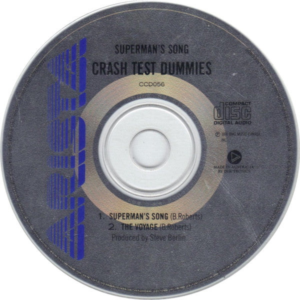 Crash Test Dummies : Superman's Song (CD, Single)