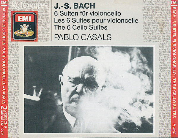 J.-S. Bach*, Pablo Casals : 6 Suiten Für Violoncello = Les 6 Suites Pour Violoncelle = The 6 Cello Suites (2xCD, Comp, Mono, RM)