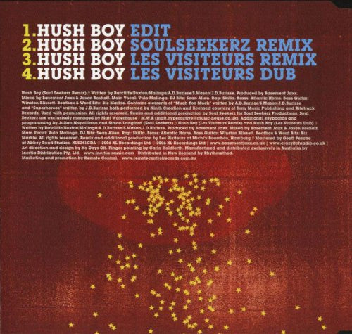 Basement Jaxx : Hush Boy (CD, Maxi)