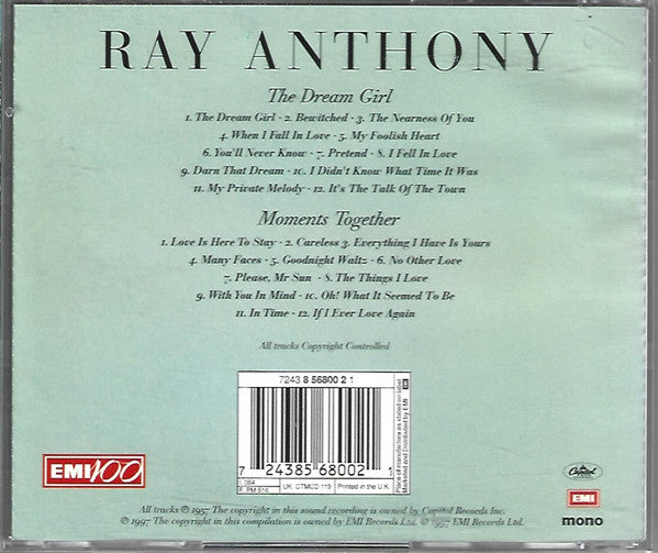 Ray Anthony : The Dream Girl / Moments Together (CD, Comp, Mono)