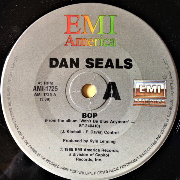 Dan Seals : Bop / In San Antone (7", Single)