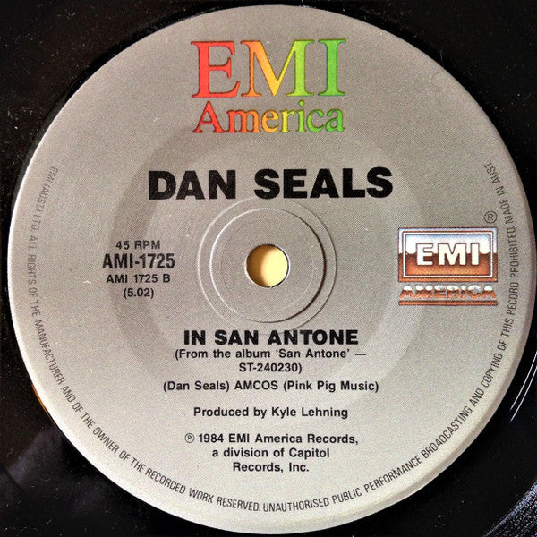 Dan Seals : Bop / In San Antone (7", Single)