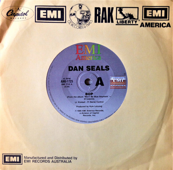 Dan Seals : Bop / In San Antone (7", Single)