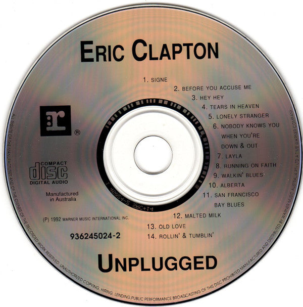 Eric Clapton : Unplugged (CD, Album)