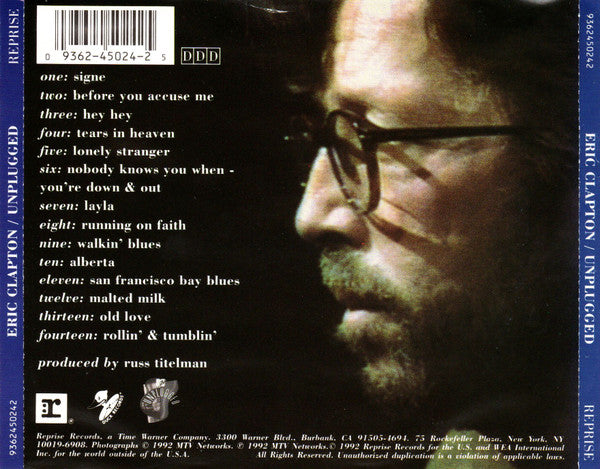 Eric Clapton : Unplugged (CD, Album)
