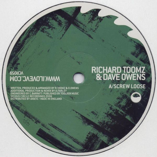 Richard Toomz & Dave Owens : Screw Loose (12")