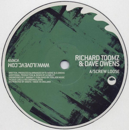 Richard Toomz & Dave Owens : Screw Loose (12")