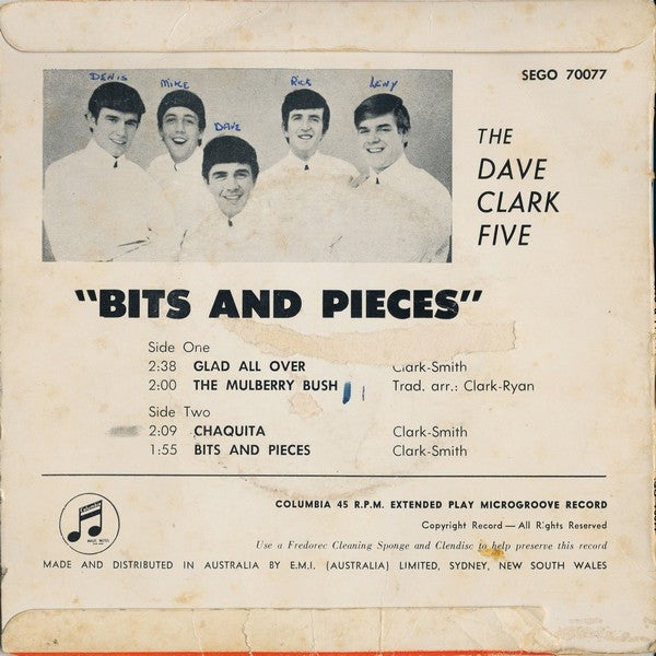 The Dave Clark Five : Bits And Pieces (7", EP)