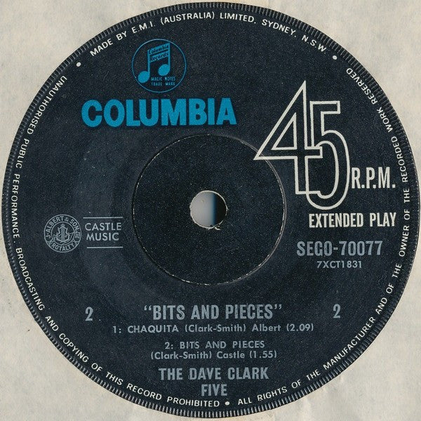 The Dave Clark Five : Bits And Pieces (7", EP)