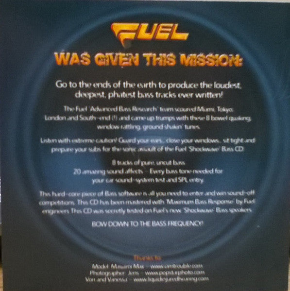 Fuel (16) : Shockwave: The Loudest Bass On Earth (CD, Album)