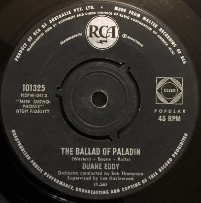Duane Eddy : The Ballad Of Paladin (7", Single)
