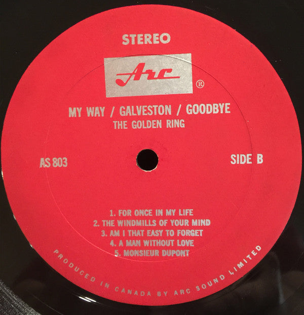 The Golden Ring : My Way/ Galveston/ Goodbye (LP, Album)