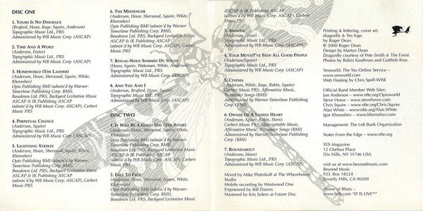 Yes : House Of Yes. Live From House Of Blues (2xCD, Album)