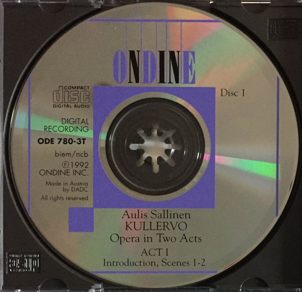 Suomen Kansallisoopperan Orkesteri & Suomen Kansallisoopperan Kuoro, Ulf Söderblom, Aulis Sallinen : Kullervo (3xCD, Album)