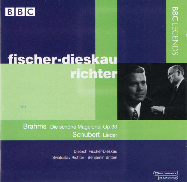 Brahms*, Schubert* / Dietrich Fischer-Dieskau, Sviatoslav Richter, Benjamin Britten : 15 Magelone Lieder • Lieder (CD, Comp, RM)