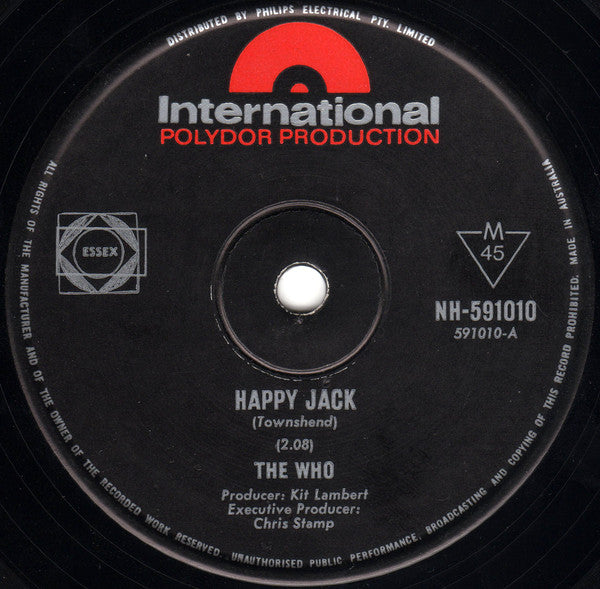 The Who : Happy Jack (7", Single)