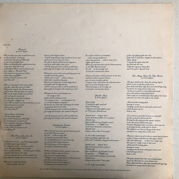 Gordon Lightfoot : Summertime Dream (LP, Album)