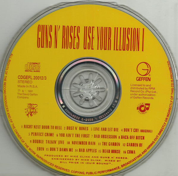 Guns N' Roses : Use Your Illusion I (CD, Album)