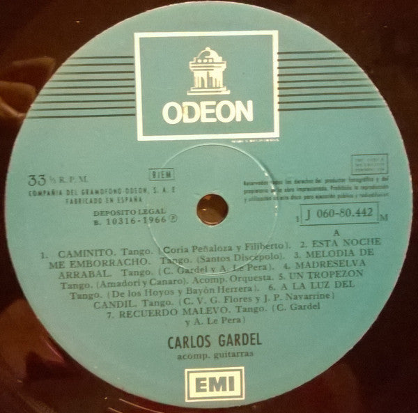 Carlos Gardel : Carlos Gardel (LP, Comp, Mono, RE)
