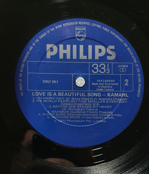 Kamahl : Love Is A Beautiful Song (LP, Album)