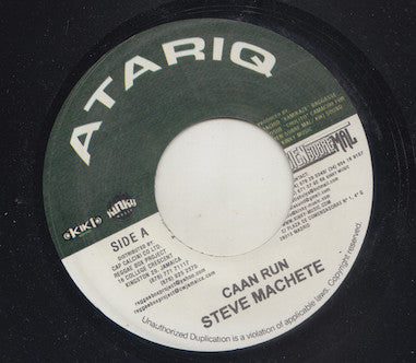 Steve Machete / Roberto Sanchez : Caan Run / Time (7", Single)