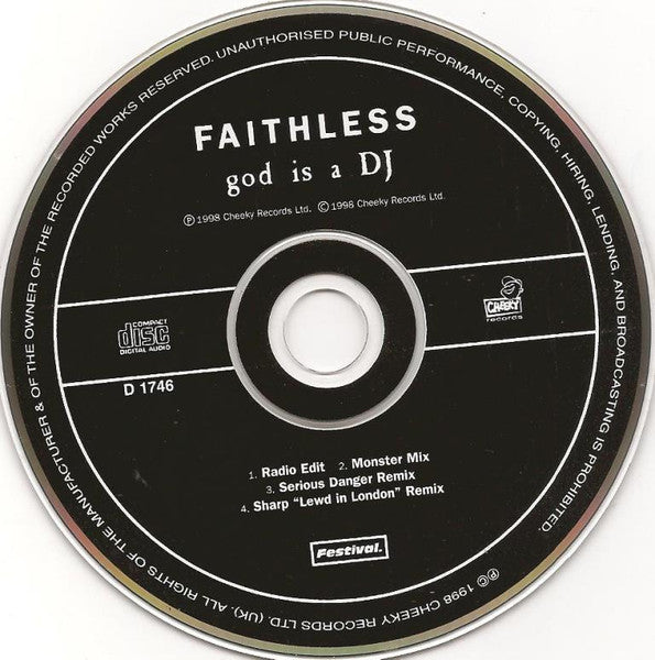 Faithless : God Is A DJ (CD, Maxi)