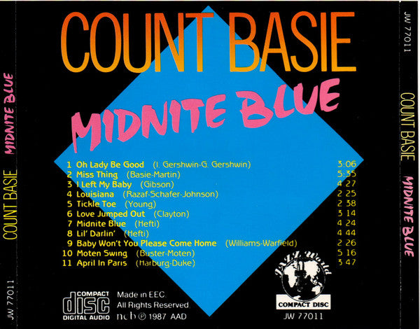 Count Basie : Midnite Blue (CD, Comp)