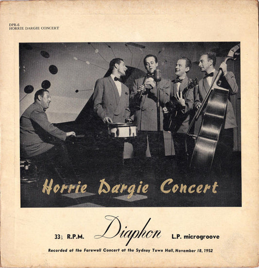 The Horrie Dargie Harlequintet* : Horrie Dargie Concert (10", Album, Mono)