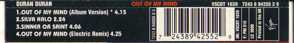 Duran Duran : Out Of My Mind (CD, Single)