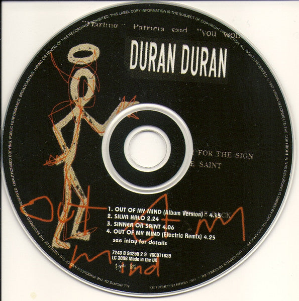Duran Duran : Out Of My Mind (CD, Single)