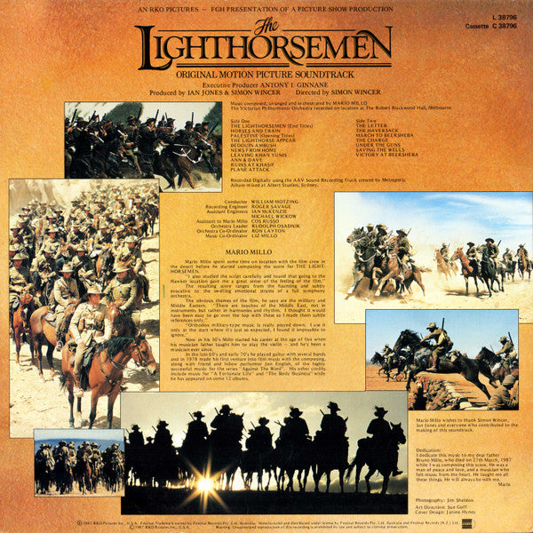 Mario Millo : The Lighthorsemen (Original Motion Picture Soundtrack) (LP, Album)
