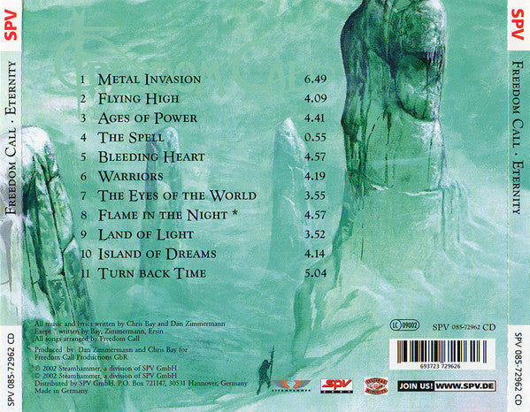 Freedom Call : Eternity (CD, Album)