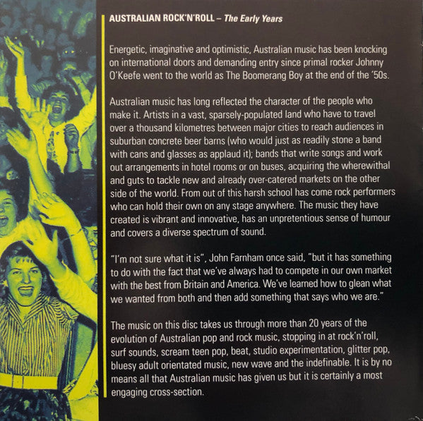 Various : Australian Rock 'N' Roll The Early Years (CD, Comp)