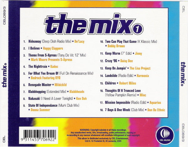 Various : The Mix 1 (CD, Comp)