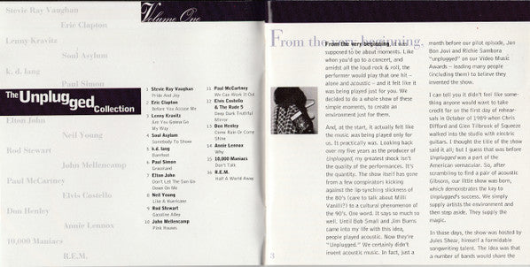 Various : The Unplugged Collection: Volume One (CD, Comp)